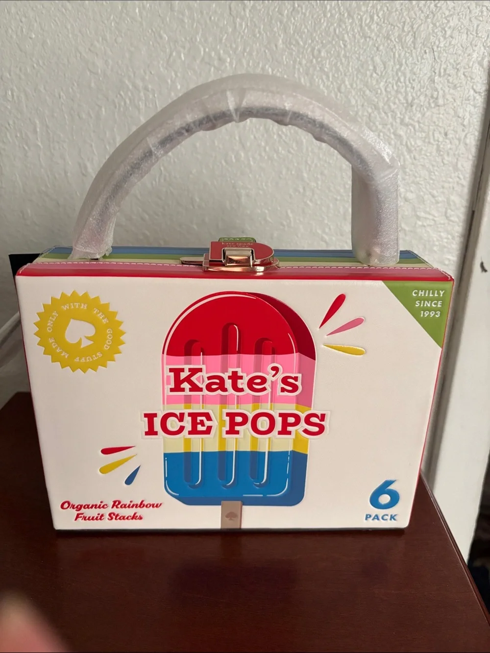 Kate's Ice Pops Small Novelty Handbag - Rainbow Graphic with BONUS